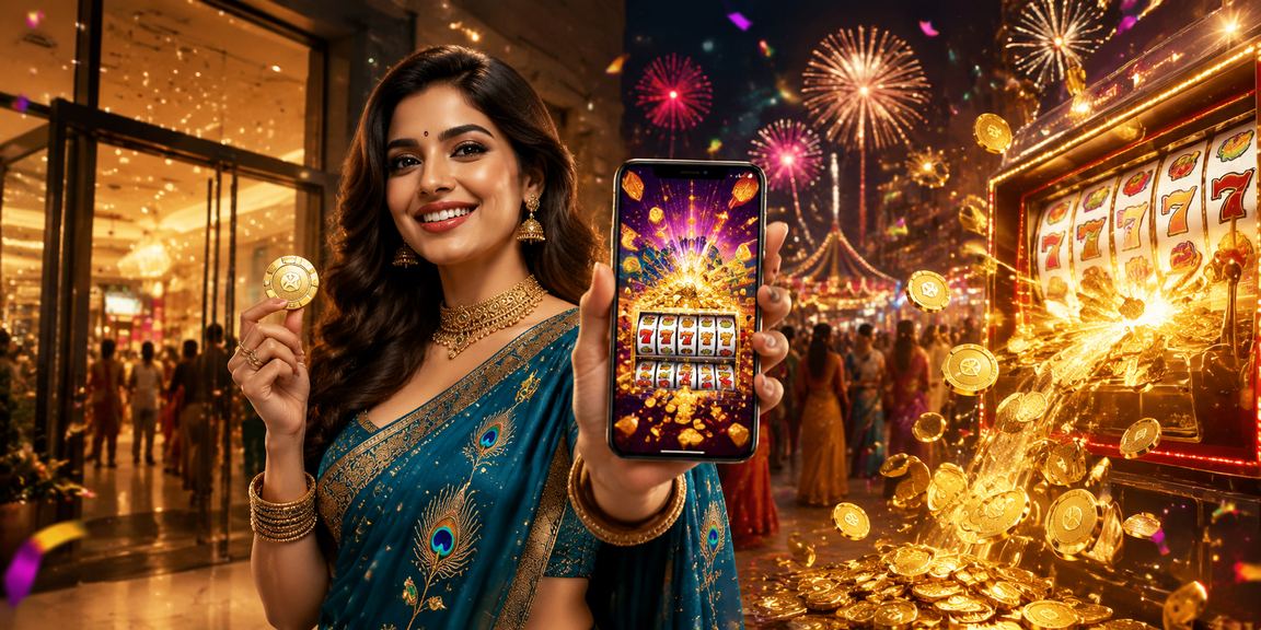 A colorful slot game interface in India